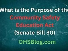 Content image for what is the purpose of the community safety education act